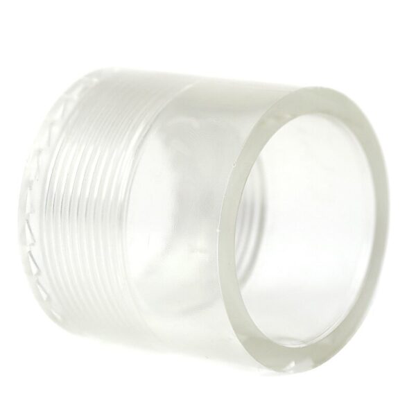 Transparent PVC reducer, 50/63 x internal thread 1 1/2" - Image 2